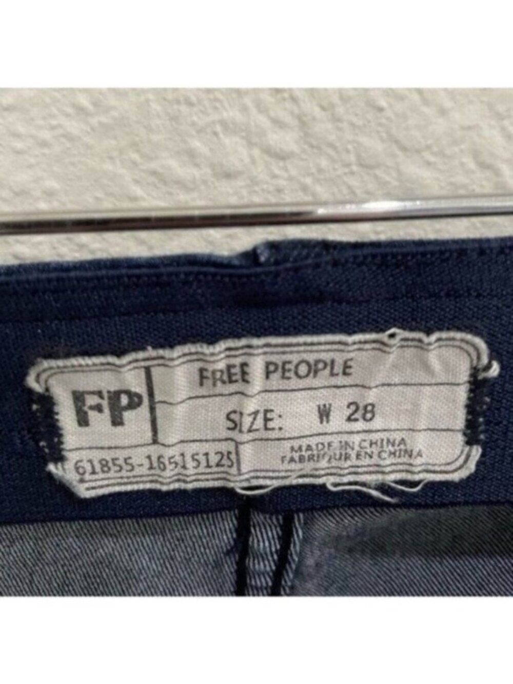 Free People Flare Boho Jeans Pull On Western Mod Dark Wash Stretch Low Rise - Picture 5 of 9
